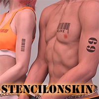Stencil On Skin