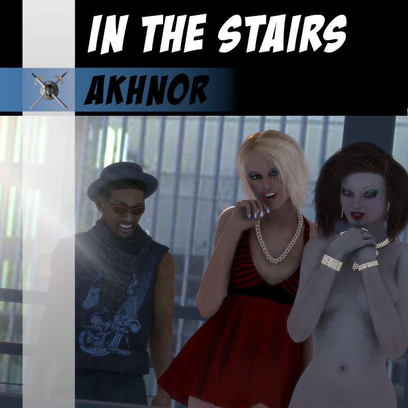 In the stairs